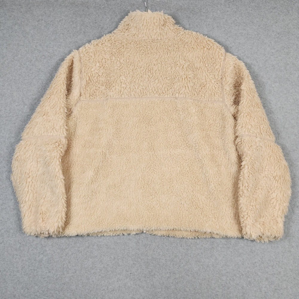 Patagonia Jacket Womens XL Oatmeal Dark Natural Lunar Dusk Deep Pile Sherpa - Picture 3 of 11